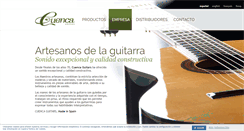 Desktop Screenshot of cuencaguitars.com